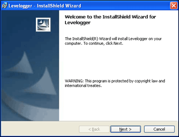 Figure 4-1 Levelogger - InstallShield Wizard solinst levelogger software installation wizard