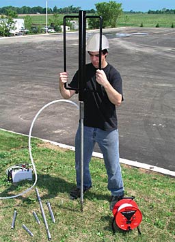 solinst  drive-points  piezometers  direct push equipment  sparge points  groundwater sampling  water level monitoring  contaminant plume delineations  soil gas sampling  UST monitoring  groundwater image