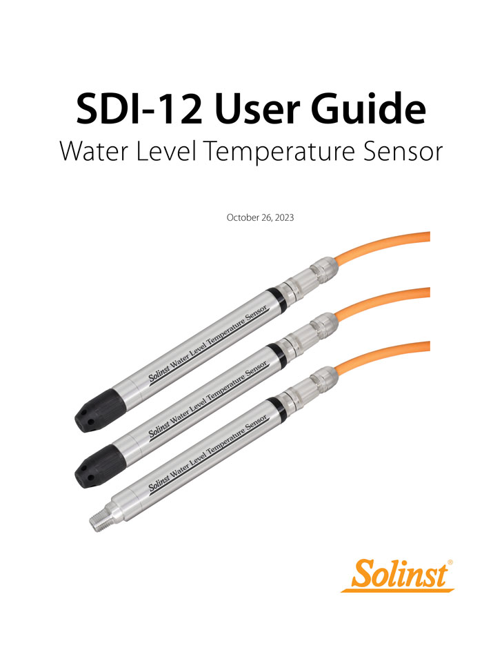 solinst water level temperature sensor sdi 12 user guide