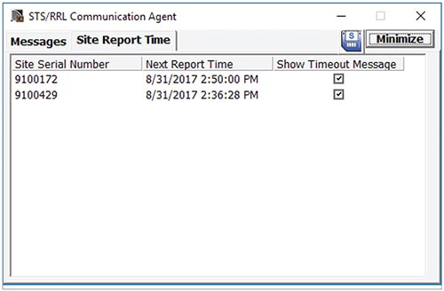 solinst sts telemetry system communication agent site report time