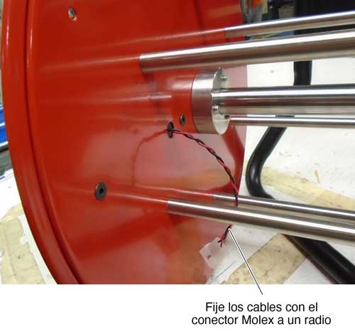 asegure los cables con conectores molex para hablar del carrete de alimentación del medidor de nivel de agua solinst 101