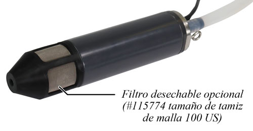 bomba sumergible solinst de 12 v filtro desechable opcional