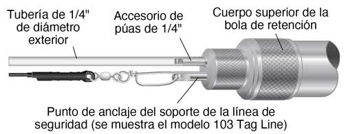 conexión de tubo de muestreo de intervalo discreto solinst