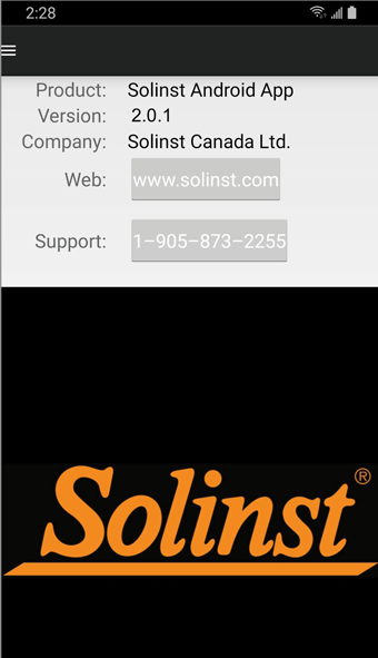 información de la aplicación solinst levelogger 5 para android