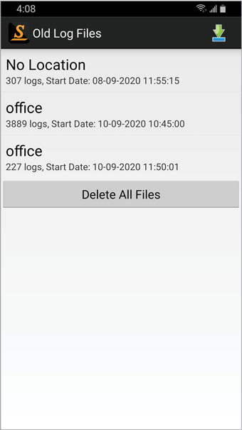 figure 5-4 old log files – android