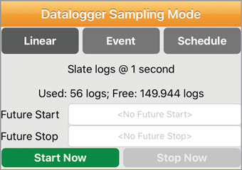 la aplicación solinst levelogger 5 inicia y detiene registradores de datos para ios