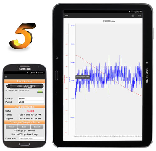 levelogger 5 app interface para android