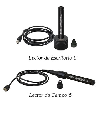 Lector de escritorio 5 de comunicaciones ópticas solinst levelogger 5 y lector de campo 5