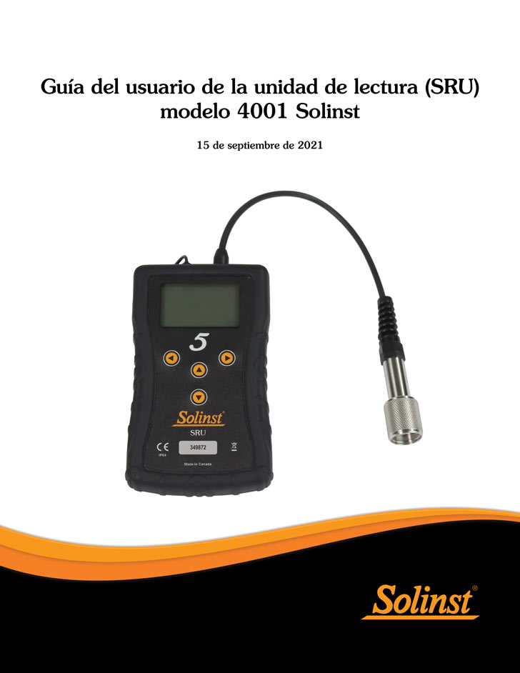 guía del usuario de la unidad de lectura (sru) modelo 4001 solinst