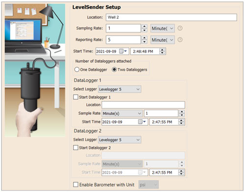 levelsender 5 setup