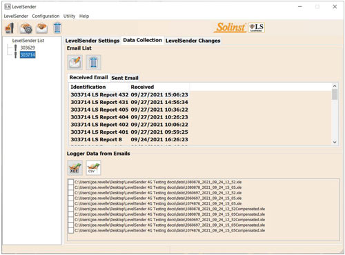 figura 5-3 ficha recolección de datos del levelsender