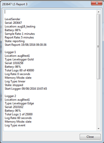 Figure 5-4 Archivo de texto de datos y archivo de texto de correo electrónico de configuración del LevelSender figure 5-4 archivo de texto de datos y archivo de texto de correo electrónico de configuración del levelsender