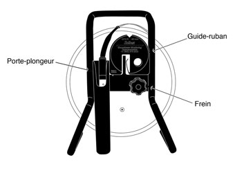 solinst sonde de température et de niveau d'eau illustration vue arrière