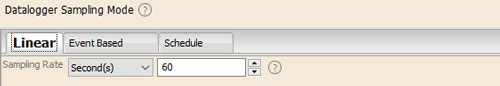 figure 5 8  configuration de mode d'échantillonnage linéaire