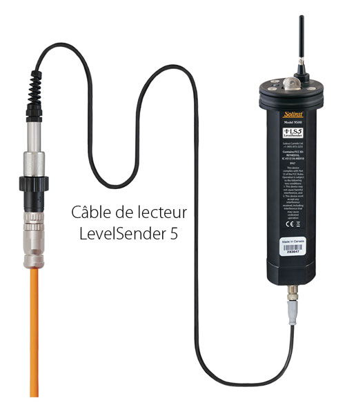 solinst levelsender 5 connecté à l'enregistreur de données de niveau d'eau ventilé levelvent 5