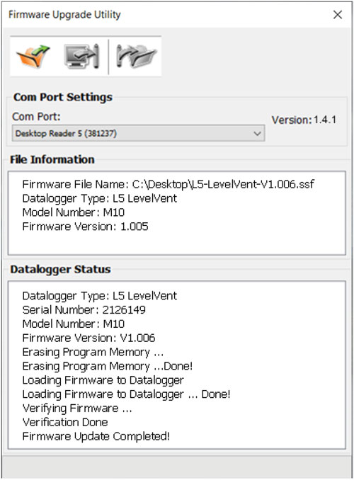 Figure 11-1 : Fenêtre « Firmware Upgrade Utility » (Utilitaire de mise à jour du microprogramme) figure 11-1 fenêtre firmware upgrade utility (utilitaire de mise à jour du microprogramme)