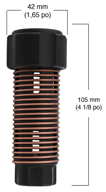 figure 8-7 dimensions de la protection contre l'encrassement biologique