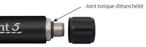 figure 9-1 : joint torique au niveau du raccordement du câble ventilé
