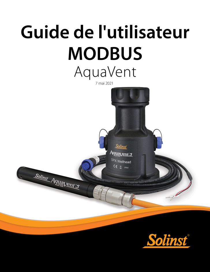 solinst aquavent aquavent modbus aquavent modbus guide d'utilisation transducteurs de pression Modbus image