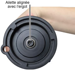 Position d'alignement du connecteur de tête de puits AquaVent position d'alignement du connecteur de tête de puits aquavent