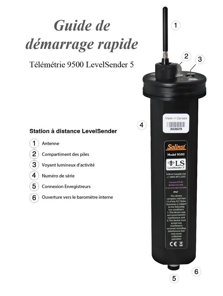 composants matériels solinst levelsender 5