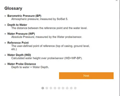 solinst solsat 5 système de télémétrie par satellite glossaire étape 1