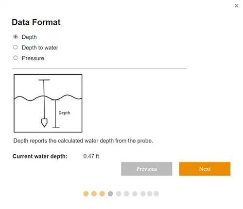 figure 4-4 mesure de la profondeur du solsat 5