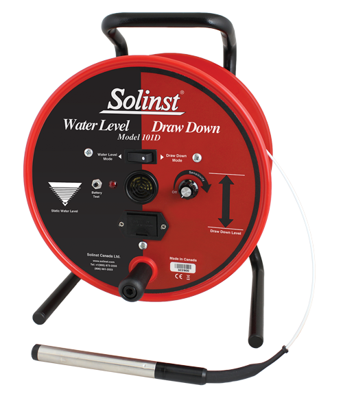 solinst model 101d water level drawdown meter for manual depth to water and drawdown measurements