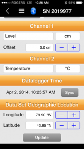 Enter your Levelogger's GPS Coordinates