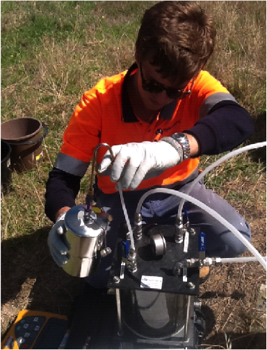 DVP and Water/Gas Sepration Setup for Deep Groundwater and Dissolved Gas Samples