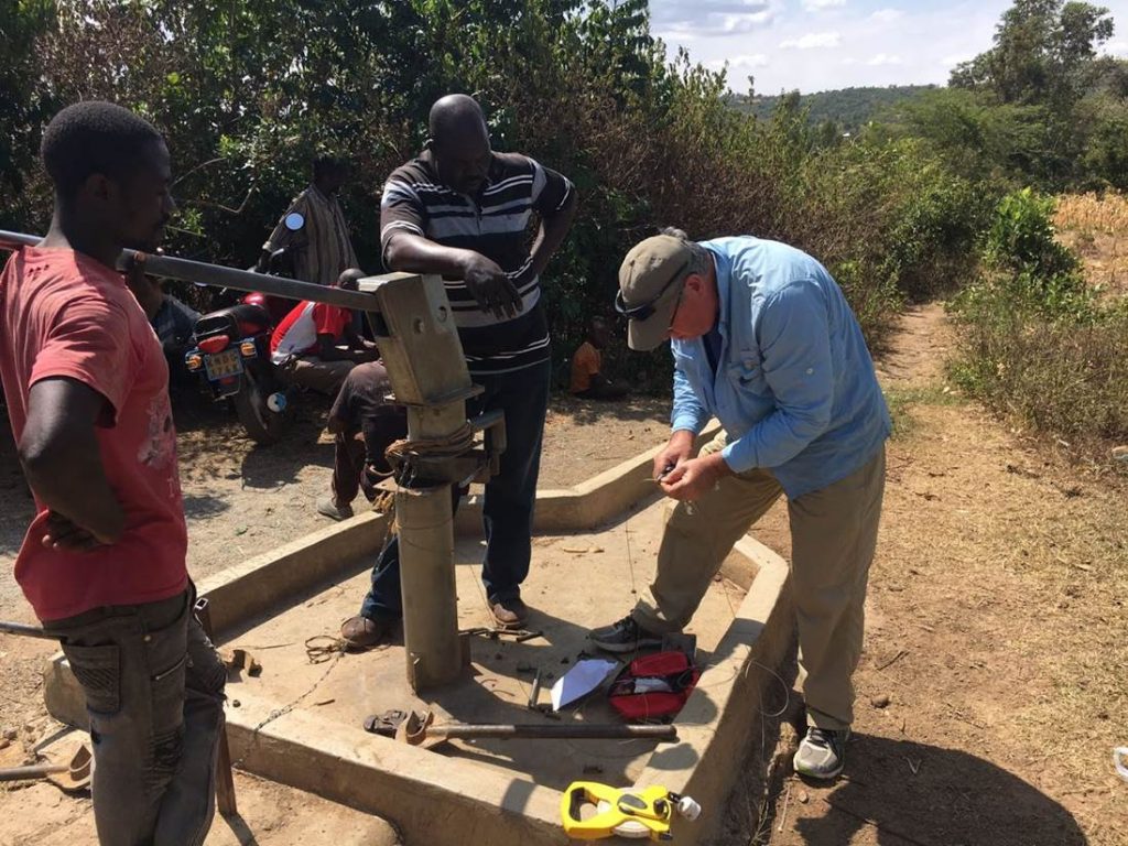 installing a solinst levelogger in a groundwater monitoring network in kenya