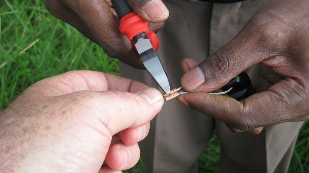 levelogger installation in groundwater monitoring network in kenya