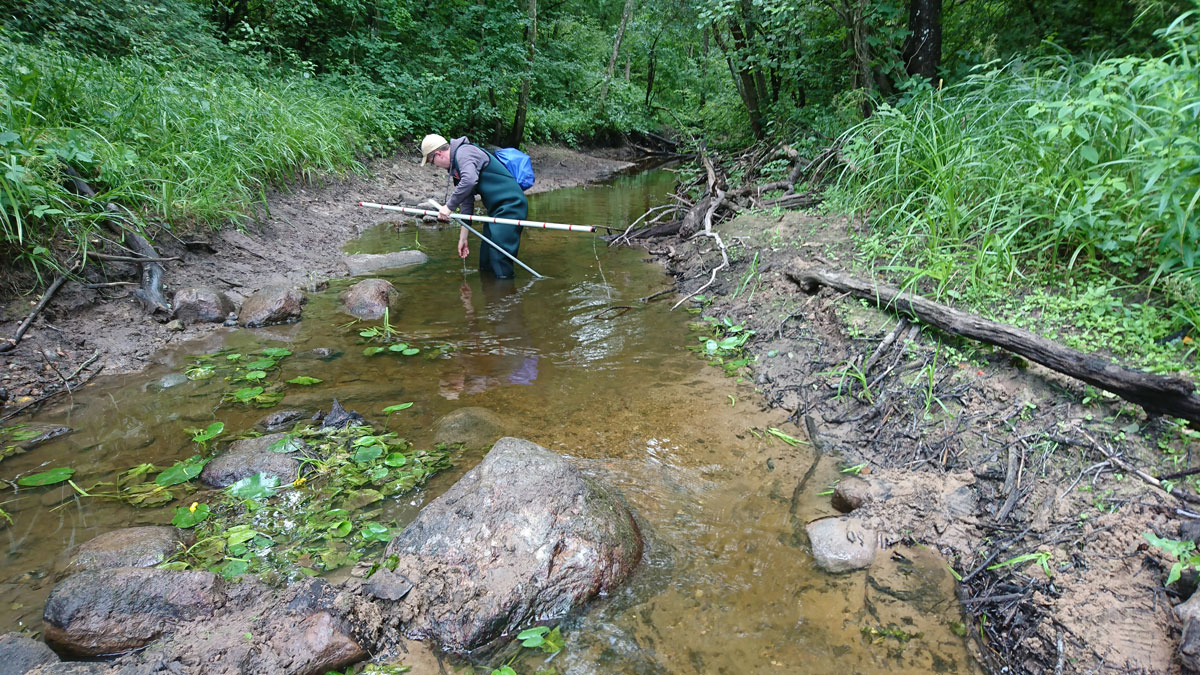 levelogger water level datalogger installed for monitoring ecological flow