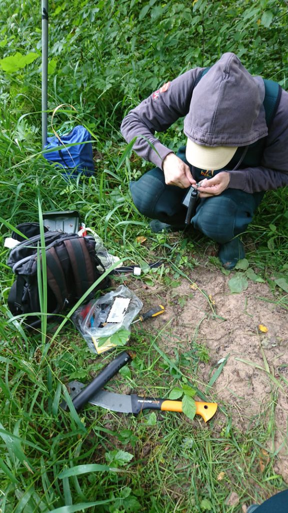 preparing levelogger water level datalogger for stream monitoring