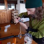 levelogger being prepared to gather water level data in caves