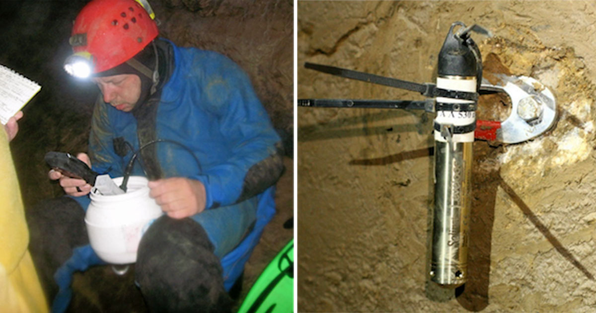 solinst levelogger water level datalogger measuring water levels in kubera cave