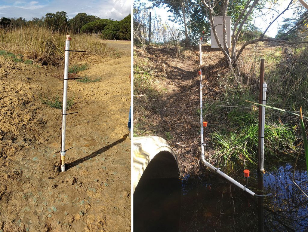 pvc structures house solinst leveloggers for recording water levels