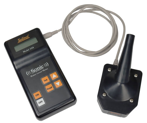 solinst model 104 sonic water level meter probe and control unit