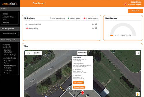 solinst cloud dashboard