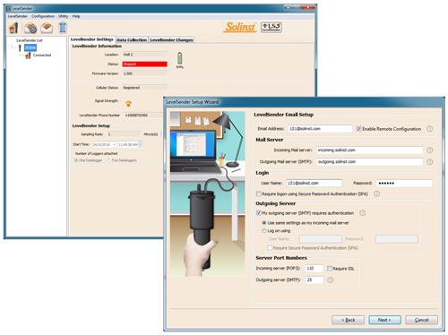 solinst levelsender telemetry system software