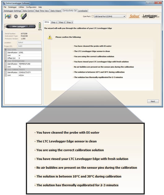 6 LTC Levelogger Edge Calibration