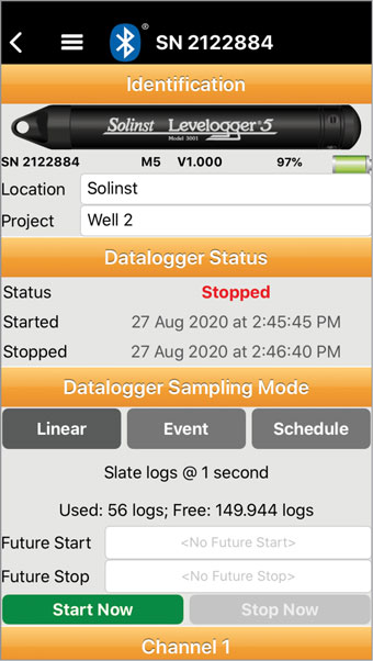 Editing Solinst Levelogger Settings Levelogger App IOS editing solinst levelogger settings levelogger app ios