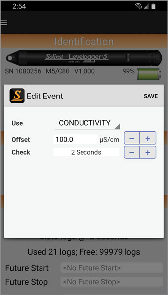 edit solinst dataloggers groundwater sampling event using solinst levelogger app android