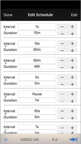 editing water level datalogger sampling schedule using solinst levelogger app ios