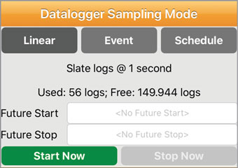 Solinst Levelogger App Starting and Stopping Dataloggers for iOS starting and stopping dataloggers - iOS