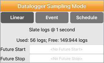 solinst datalogger sampling mode using solinst levelogger app ios