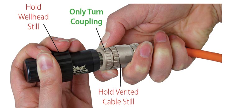 solinst levelvent connector coupling and connector body