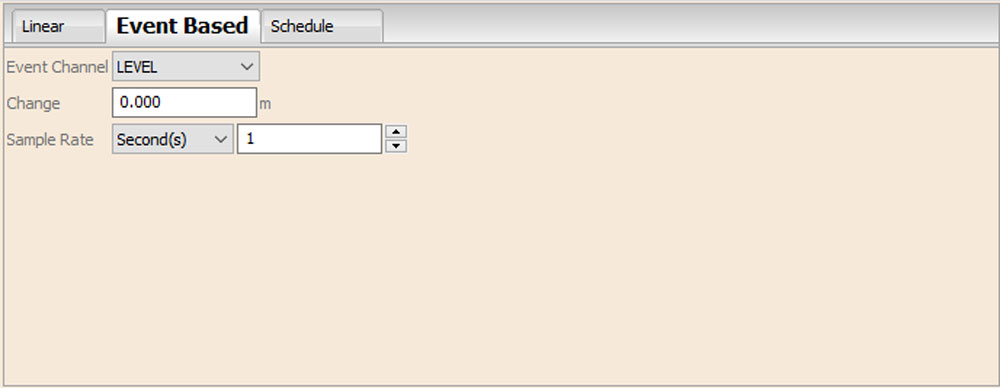 Event Based Sampling Solinst LevelVent 5 User Guide - 4.5 Datalogger Sampling Mode
