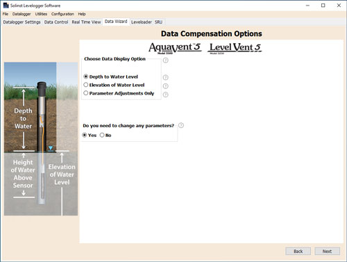 solinst aquavent data compensation options