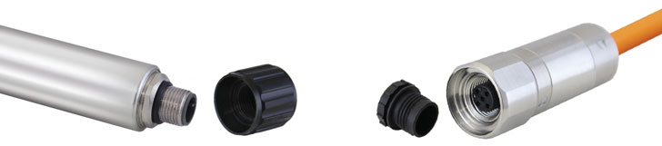 Enlevez les bouchons de stockage des connecteurs de l'enregistreur AquaVent et du câble ventilé. enlevez les bouchons de stockage des connecteurs de l'enregistreur aquavent et du câble ventilé